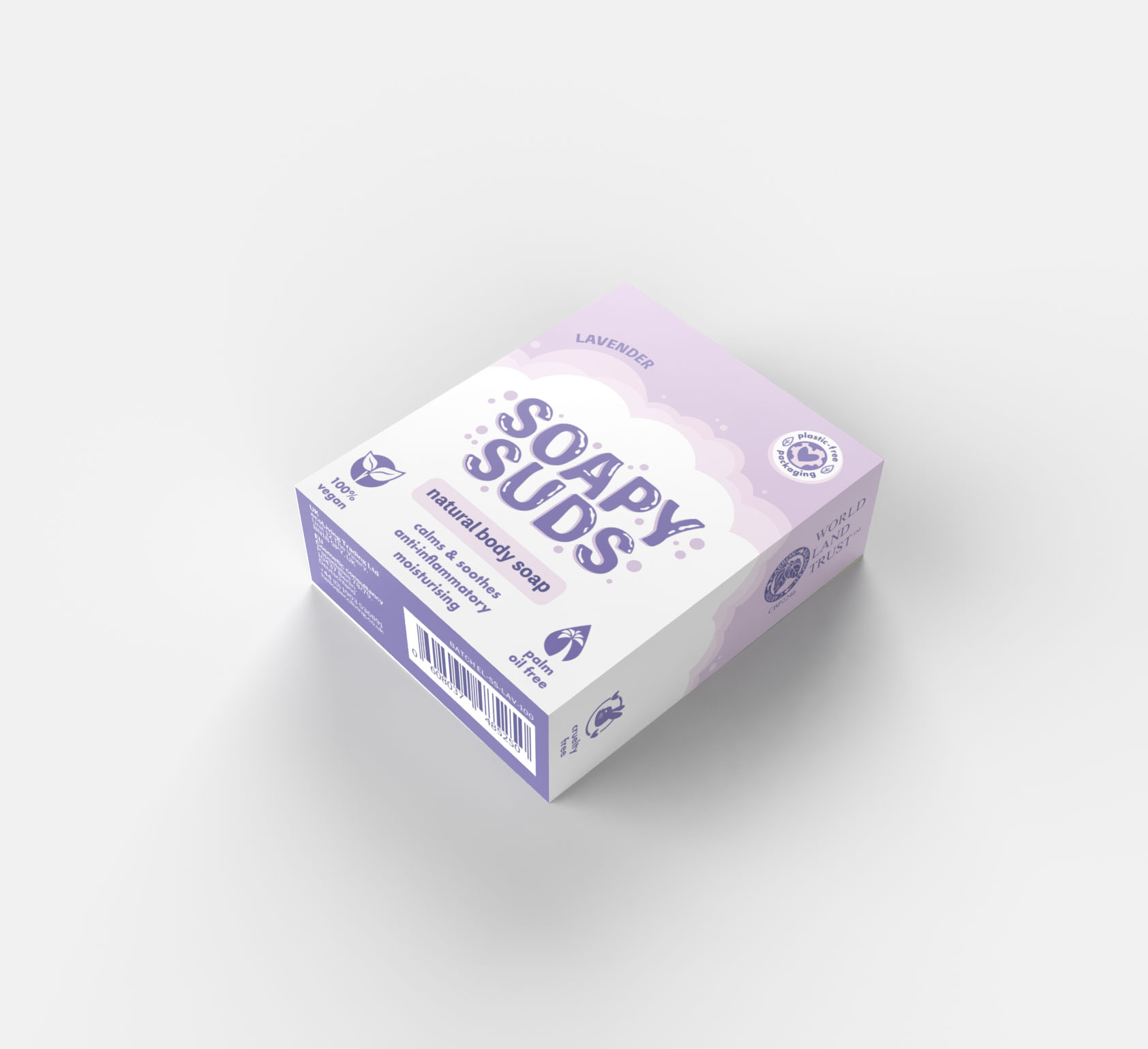 Soapy Suds Lavender Soap Bar 100g